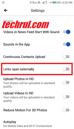 how to open facebook link in app iphone