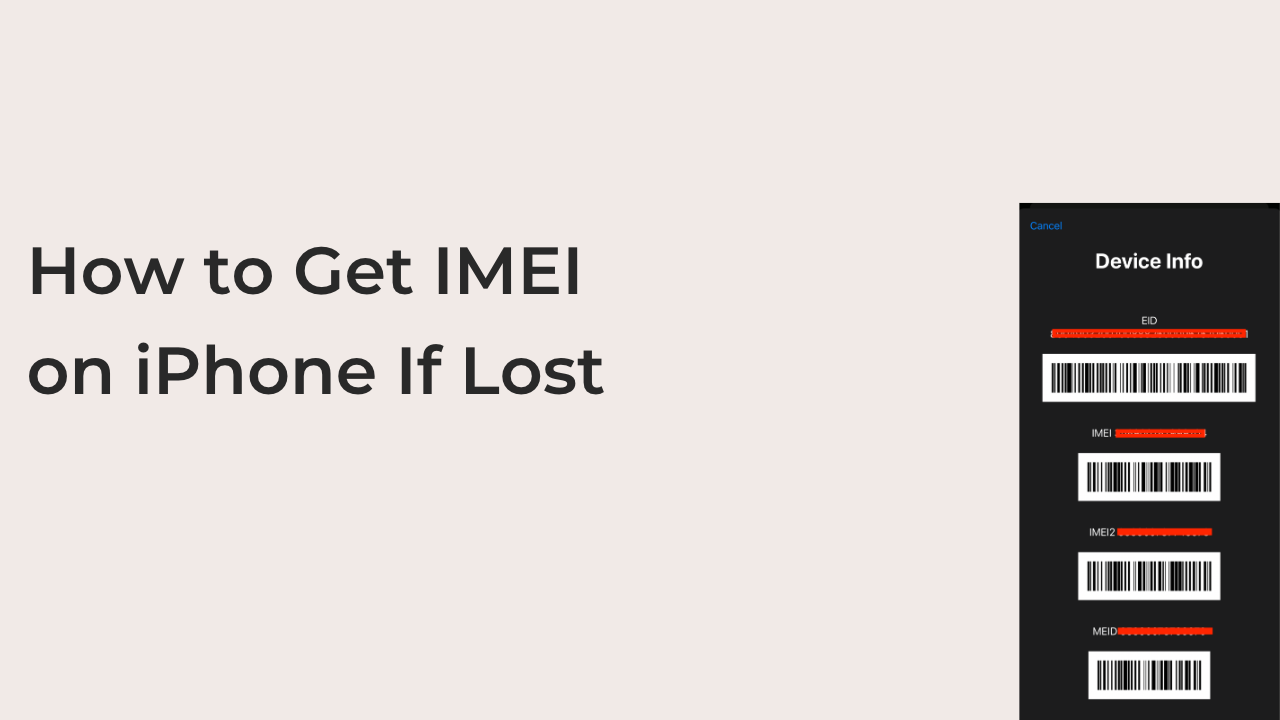 How to Get IMEI on iPhone If Lost