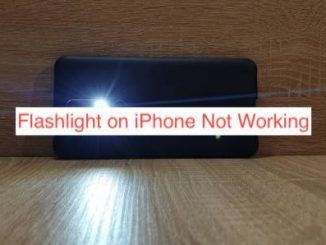 Flashlight on iPhone Not Working