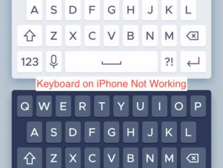 Keyboard on iPhone Not Working