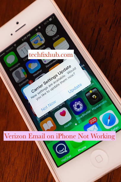 Verizon Email on iPhone Not Working