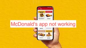 McDonald's app not working