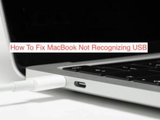 MacBook Not Recognizing USB