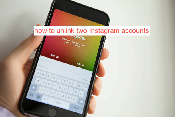 how to unlink two Instagram accounts