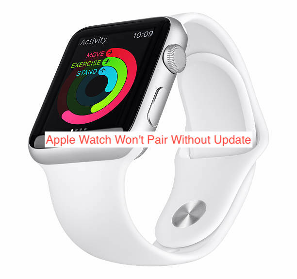 Apple Watch Won't Pair Without Update