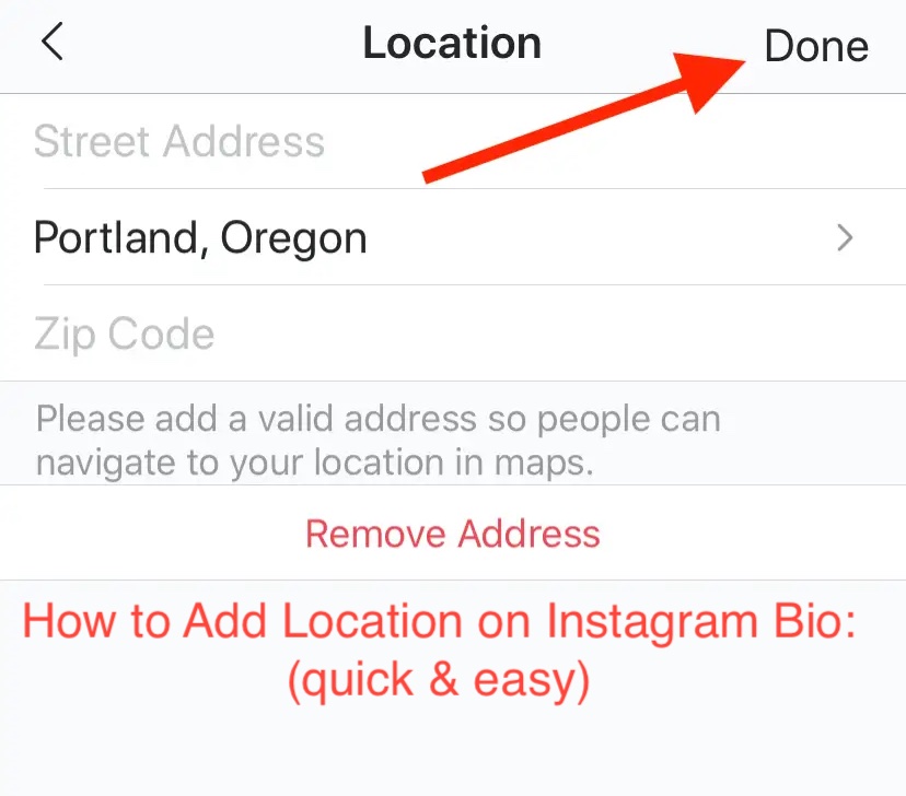 How to Add Location on Instagram Bio